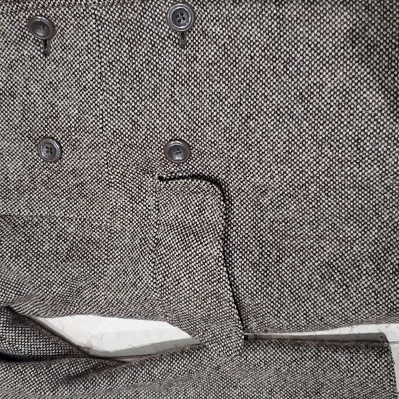 Old Navy Brown Tweed Pea Coat XS Extra Small - Picture 3 of 10